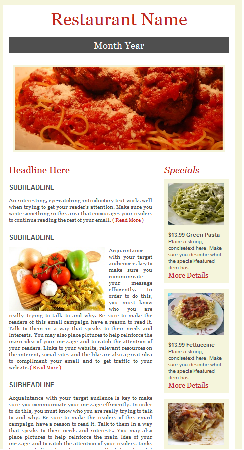 Italian Food